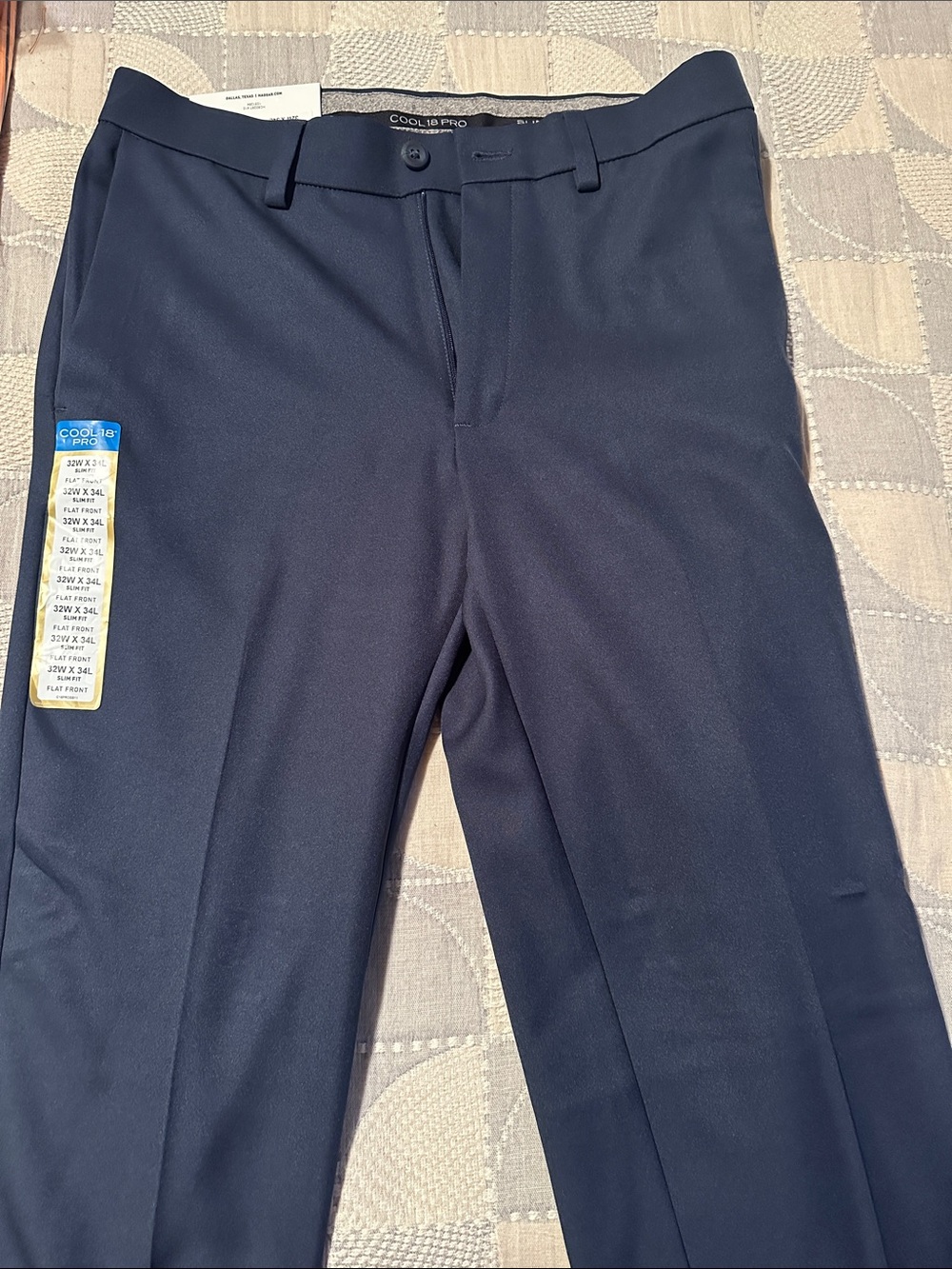 NWT Haggar Men's Navy Dress Pants
